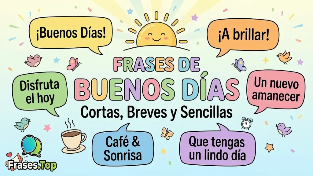 Frases de Buenos Días Cortas, Breves y Sencillas