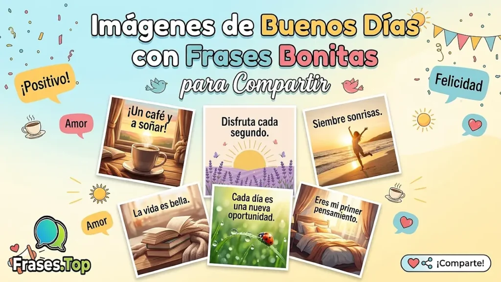 Imágenes de Buenos Días con Frases Bonitas para Compartir